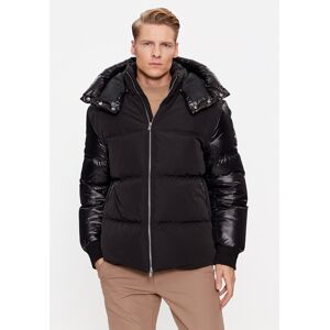 Boss Vatovaná bunda Dybes 50499800 Čierna Regular Fit Muži Boss Vatovaná bunda Dybes 50499800 Čierna Regular Fit Muži