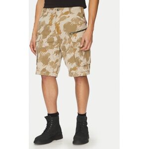 G-Star Raw Bavlnené šortky Rovic Zip D08566-D955 H174 Béžová Relaxed Fit Muži G-Star Raw Bavlnené šortky Rovic Zip D08566-D955 H174 Béžová Relaxed Fit Muži