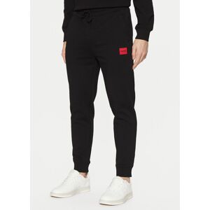 Hugo Teplákové nohavice Doak212 50447963 Čierna Regular Fit Muži Hugo Teplákové nohavice Doak212 50447963 Čierna Regular Fit Muži