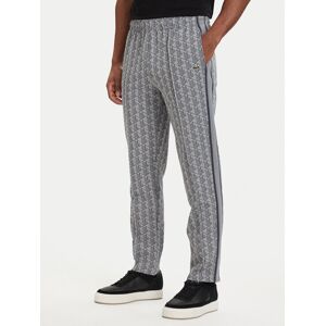 Lacoste Teplákové nohavice Paris Monogram XH1440 Sivá Regular Fit Muži Lacoste Teplákové nohavice Paris Monogram XH1440 Sivá Regular Fit Muži