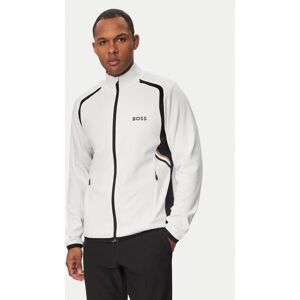 BOSS Mikina Spin 50554402 Biela Regular Fit Muži BOSS Mikina Spin 50554402 Biela Regular Fit Muži