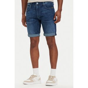 G-Star Raw Džínsové šortky 3301 D10481-C051 Modrá Slim Fit Muži G-Star Raw Džínsové šortky 3301 D10481-C051 Modrá Slim Fit Muži
