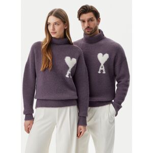 AMI Paris Rolák UKS425.KN0032 Fialová Relaxed Fit Muži AMI Paris Rolák UKS425.KN0032 Fialová Relaxed Fit Muži