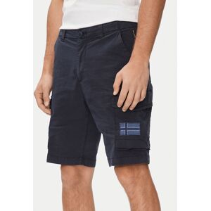 Napapijri Bavlnené šortky N-Horton NP0A4HOS Tmavomodrá Regular Fit Muži Napapijri Bavlnené šortky N-Horton NP0A4HOS Tmavomodrá Regular Fit Muži