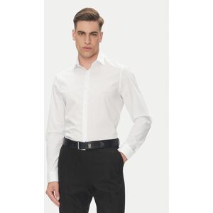 Calvin Klein Košeľa Essential LV019EU000 Biela Slim Fit Muži Calvin Klein Košeľa Essential LV019EU000 Biela Slim Fit Muži