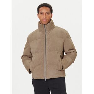BOSS Kožená bunda Jocamp 50547546 Béžová Relaxed Fit Muži BOSS Kožená bunda Jocamp 50547546 Béžová Relaxed Fit Muži