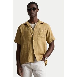 Polo Ralph Lauren Košeľa 710966421502 Tmavo béžová Regular Fit Muži Polo Ralph Lauren Košeľa 710966421502 Tmavo béžová Regular Fit Muži