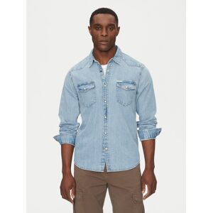 Guess Jeans Košeľa M5RH55 D5M82 Modrá Regular Fit Muži Guess Jeans Košeľa M5RH55 D5M82 Modrá Regular Fit Muži