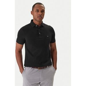 Tommy Hilfiger Polokošeľa 1985 MW0MW17771 Čierna Slim Fit Muži Tommy Hilfiger Polokošeľa 1985 MW0MW17771 Čierna Slim Fit Muži
