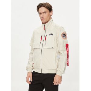 Aeronautica Militare Bundy bomber 241AB2152CT3260 Écru Regular Fit Muži Aeronautica Militare Bundy bomber 241AB2152CT3260 Écru Regular Fit Muži