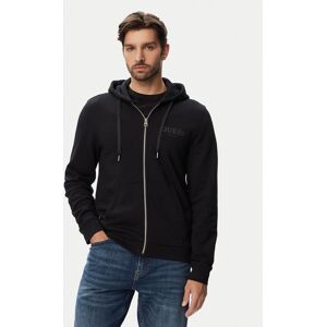 Guess Mikina M6YQ48 K4244 Čierna Slim Fit Muži Guess Mikina M6YQ48 K4244 Čierna Slim Fit Muži