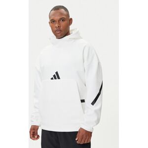 adidas Mikina Z.N.E. JF2454 Biela Loose Fit Muži adidas Mikina Z.N.E. JF2454 Biela Loose Fit Muži