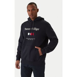 Tommy Hilfiger Mikina Embro Flag MW0MW42735 Tmavomodrá Regular Fit Muži Tommy Hilfiger Mikina Embro Flag MW0MW42735 Tmavomodrá Regular Fit Muži