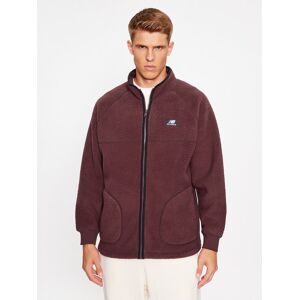 New Balance Fleecová mikina Athletics Polar Fleece Full Zip MJ33503 Tmavo červená Regular Fit Muži New Balance Fleecová mikina Athletics Polar Fleece Full Zip MJ33503 Tmavo červená Regular Fit Muži