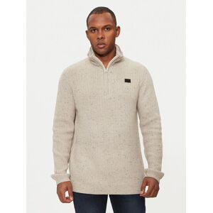 G-Star Raw Sveter D25123-D754 Béžová Regular Fit Muži G-Star Raw Sveter D25123-D754 Béžová Regular Fit Muži