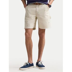 Polo Ralph Lauren Bavlnené šortky 710963172001 Biela Relaxed Fit Muži Polo Ralph Lauren Bavlnené šortky 710963172001 Biela Relaxed Fit Muži
