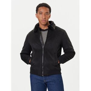 Guess Bunda z imitácie kože M5BL43 W2302 Čierna Regular Fit Muži Guess Bunda z imitácie kože M5BL43 W2302 Čierna Regular Fit Muži