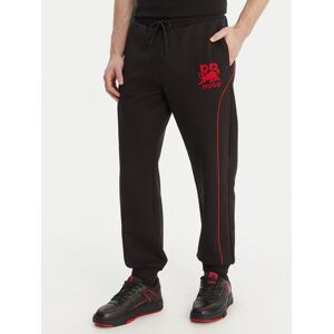 HUGO Teplákové nohavice Dusson_RB 50559707 Čierna Relaxed Fit Muži HUGO Teplákové nohavice Dusson_RB 50559707 Čierna Relaxed Fit Muži