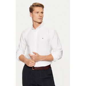 Tommy Hilfiger Košeľa Solid Heritage MW0MW35774 Biela Regular Fit Muži Tommy Hilfiger Košeľa Solid Heritage MW0MW35774 Biela Regular Fit Muži