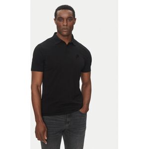 KARL LAGERFELD Polokošeľa 745750 500221 Čierna Regular Fit Muži KARL LAGERFELD Polokošeľa 745750 500221 Čierna Regular Fit Muži