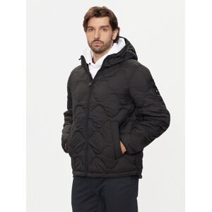 Tommy Hilfiger Prechodná bunda MW0MW36585 Čierna Regular Fit Muži Tommy Hilfiger Prechodná bunda MW0MW36585 Čierna Regular Fit Muži