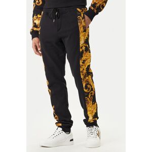 Versace Jeans Couture Teplákové nohavice 80GAA3C0 FS196 Čierna Regular Fit Muži Versace Jeans Couture Teplákové nohavice 80GAA3C0 FS196 Čierna Regular Fit Muži