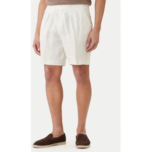 BOSS Bavlnené šortky H-Perin 50561858 Biela Tapered Fit Muži BOSS Bavlnené šortky H-Perin 50561858 Biela Tapered Fit Muži