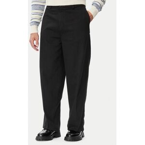 Guess Chino nohavice M5YB60 WGCV1 Čierna Wide Leg Muži Guess Chino nohavice M5YB60 WGCV1 Čierna Wide Leg Muži