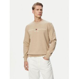 Tommy Hilfiger Mikina Logo MW0MW11596 Béžová Regular Fit Muži Tommy Hilfiger Mikina Logo MW0MW11596 Béžová Regular Fit Muži