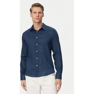 Aeronautica Militare Košeľa 261CA1321UCT03089 Modrá Regular Fit Muži Aeronautica Militare Košeľa 261CA1321UCT03089 Modrá Regular Fit Muži