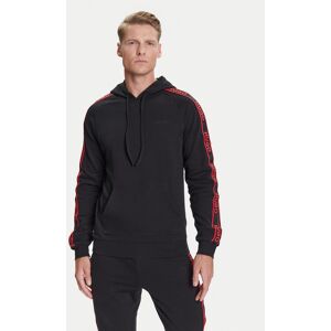 HUGO Mikina Liam 50540921 Čierna Regular Fit Muži HUGO Mikina Liam 50540921 Čierna Regular Fit Muži