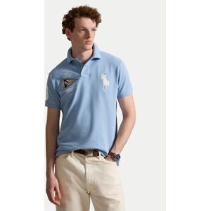 Polo Ralph Lauren Polokošeľa 710B21921002 Svetlo modrá Custom Slim Fit Muži Polo Ralph Lauren Polokošeľa 710B21921002 Svetlo modrá Custom Slim Fit Muži