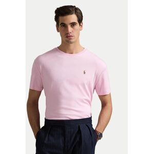 Polo Ralph Lauren Tričko 710740727010 Ružová Slim Fit Muži Polo Ralph Lauren Tričko 710740727010 Ružová Slim Fit Muži