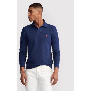 Polo Ralph Lauren Polokošeľa 710681126038 Tmavomodrá Slim Fit Muži Polo Ralph Lauren Polokošeľa 710681126038 Tmavomodrá Slim Fit Muži