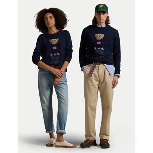 Polo Ralph Lauren Sveter 710946137001 Tmavomodrá Regular Fit Muži Polo Ralph Lauren Sveter 710946137001 Tmavomodrá Regular Fit Muži