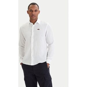 Aeronautica Militare Košeľa 261CA1321UCT03089 Biela Regular Fit Muži Aeronautica Militare Košeľa 261CA1321UCT03089 Biela Regular Fit Muži