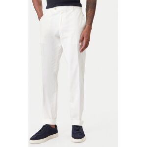 BOSS Bavlnené nohavice C-Genius 50555035 Biela Regular Fit Muži BOSS Bavlnené nohavice C-Genius 50555035 Biela Regular Fit Muži