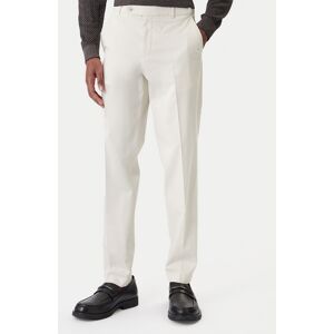 BOSS Bavlnené nohavice C-Perin 50555842 Biela Regular Fit Muži BOSS Bavlnené nohavice C-Perin 50555842 Biela Regular Fit Muži