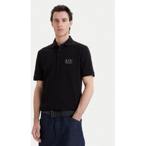 Armani Exchange Polokošeľa XM002231 AF10366 UC001 Čierna Regular Fit Muži Armani Exchange Polokošeľa XM002231 AF10366 UC001 Čierna Regular Fit Muži