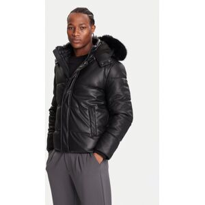 Guess Zimné bundy M5BL2F W1050 Čierna Regular Fit Muži Guess Zimné bundy M5BL2F W1050 Čierna Regular Fit Muži