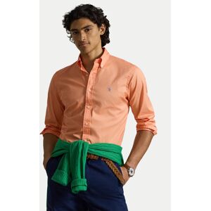 Polo Ralph Lauren Košeľa 710B20512010 Svetlo oranžová Custom Fit Muži Polo Ralph Lauren Košeľa 710B20512010 Svetlo oranžová Custom Fit Muži