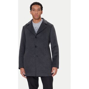 Guess Vlnený kabát M4BL3S WGJ82 Sivá Slim Fit Muži Guess Vlnený kabát M4BL3S WGJ82 Sivá Slim Fit Muži