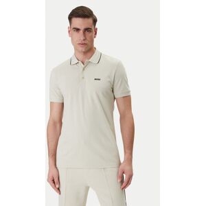 BOSS Polokošeľa Birdie Paule 50559365 Béžová Slim Fit Muži BOSS Polokošeľa Birdie Paule 50559365 Béžová Slim Fit Muži