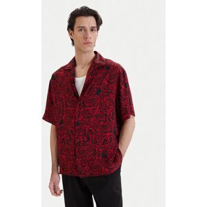 HUGO Košeľa Espino 50560596 Červená Relaxed Fit Muži HUGO Košeľa Espino 50560596 Červená Relaxed Fit Muži