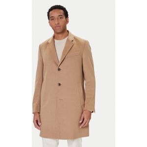 BOSS Vlnený kabát Hyde 50549187 Béžová Slim Fit Muži BOSS Vlnený kabát Hyde 50549187 Béžová Slim Fit Muži