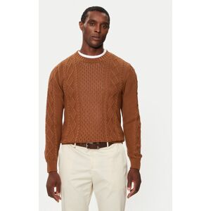 Matinique Sveter Triton 30207487 Hnedá Regular Fit Muži Matinique Sveter Triton 30207487 Hnedá Regular Fit Muži
