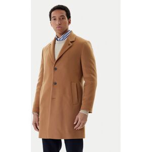 Tommy Hilfiger Vlnený kabát MW0MW40768 Hnedá Regular Fit Muži Tommy Hilfiger Vlnený kabát MW0MW40768 Hnedá Regular Fit Muži