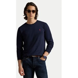 Polo Ralph Lauren S dlhými rukávmi Classics 710671468024 Tmavomodrá Slim Fit Muži Polo Ralph Lauren S dlhými rukávmi Classics 710671468024 Tmavomodrá Slim Fit Muži