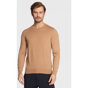 BOSS Sveter Botto-L 50476364 Hnedá Regular Fit Muži BOSS Sveter Botto-L 50476364 Hnedá Regular Fit Muži