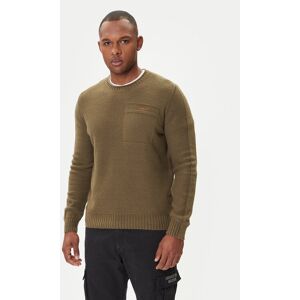 Aeronautica Militare Sveter 252MA1586UL00904 Zelená Regular Fit Muži Aeronautica Militare Sveter 252MA1586UL00904 Zelená Regular Fit Muži